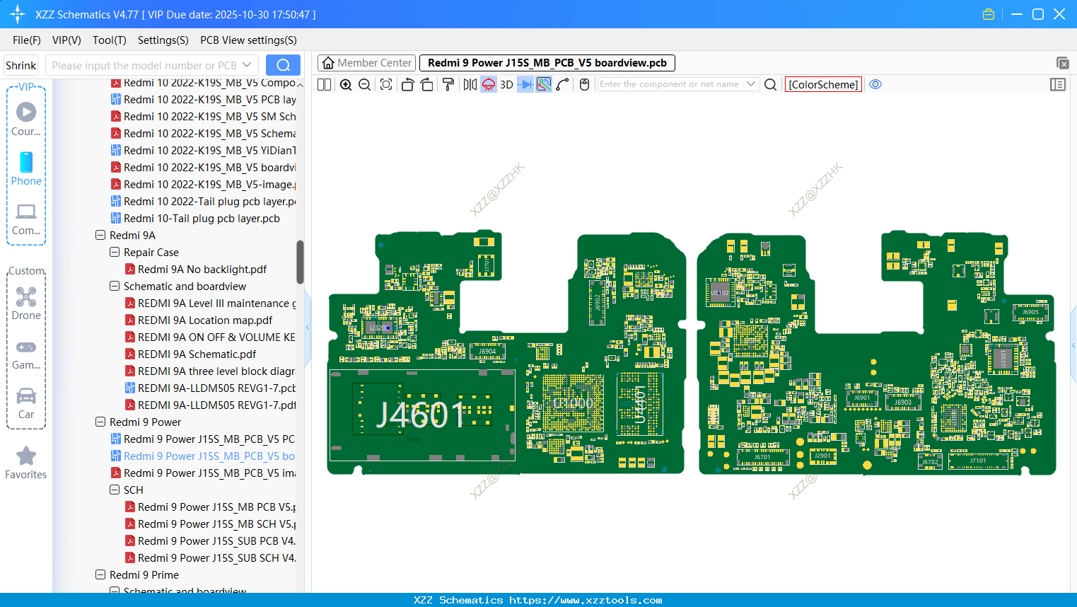 Xiaomi Redmi 9 Power J15S_MB_PCB_V5 Boardview